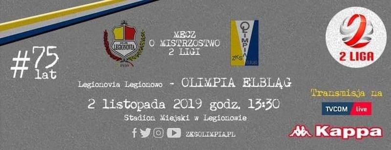 Elbląg, W teorii spacer. Olimpia zagra z outsiderem