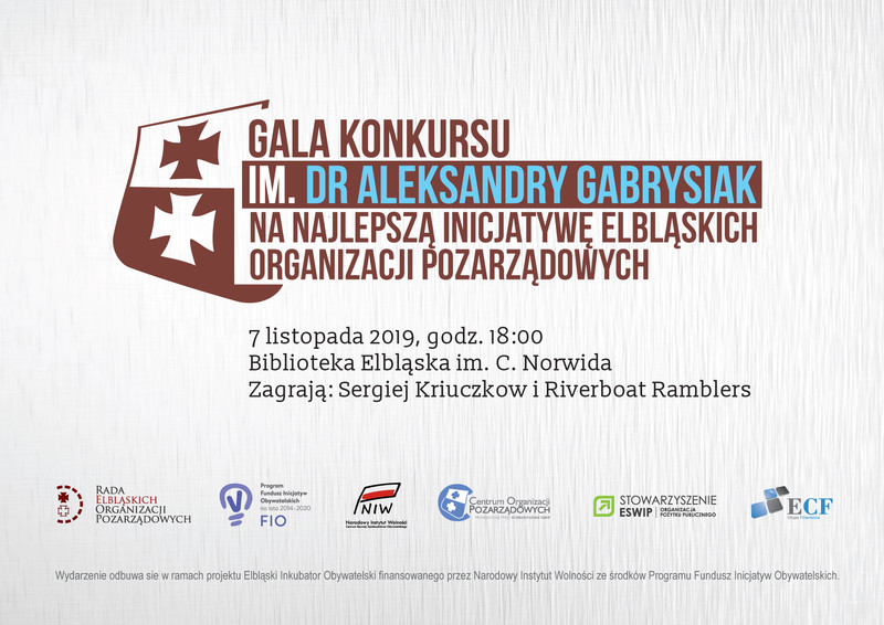 Elbląg, Gala 16. edycji Konkursu dr Gabrysiak