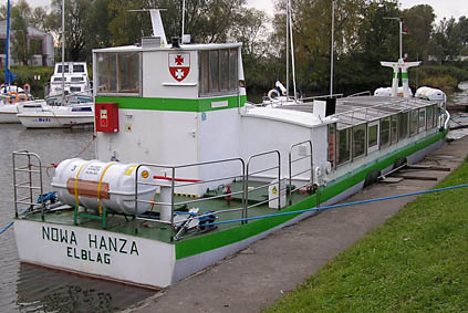 Elbląg, Statek po przejściach