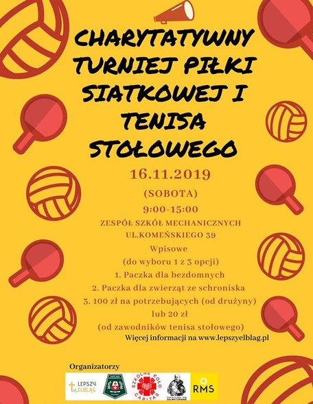 Elbląg, Charytatywny Turniej Piłki Siatkowej i Tenisa Stołowego Elbląg, Charytatywny Turniej Piłki Siatkowej i Tenisa Stołowego