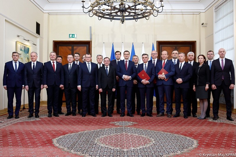 Elbląg, Premier Mateusz Morawiecki i nowi wojewodowie Elbląg, Premier Mateusz Morawiecki i nowi wojewodowie