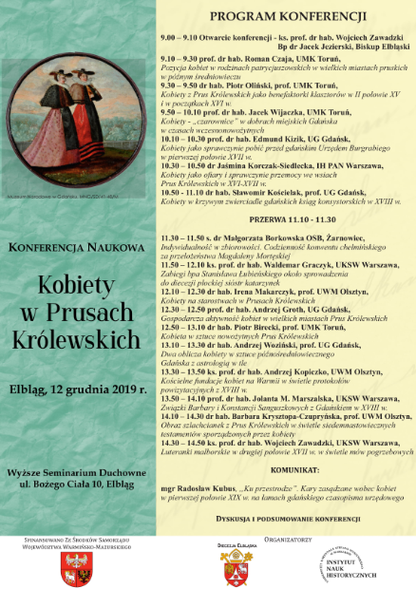Elbląg, Porozmawiajmy o kobietach z Prus Królewskich Elbląg, Porozmawiajmy o kobietach z Prus Królewskich