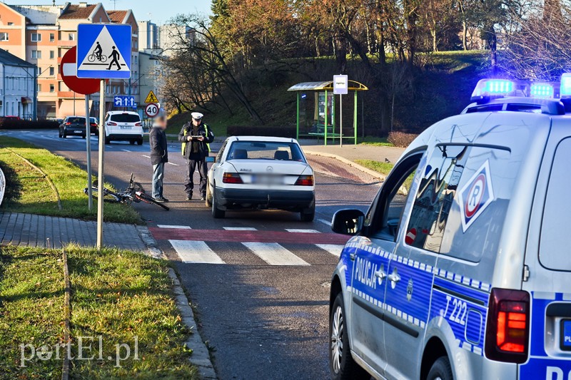 Elbląg, Potrącenie rowerzystki na przejeździe dla rowerów