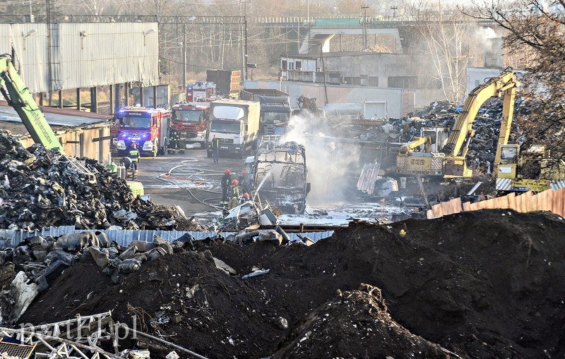 Elbląg, Pożar wraków autobusów na złomowisku