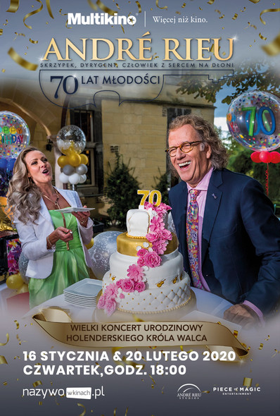 Elbląg, André Rieu, czyli 70 lat młodości wkrótce w Multikinie