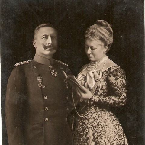 Elbląg, Cesarz Wilhelm II z małżonką Augustą Wiktorią