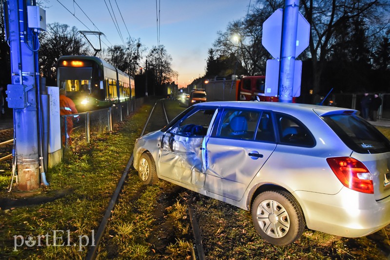 Elbląg, Kolizja skody z tramwajem na ul. Robotniczej