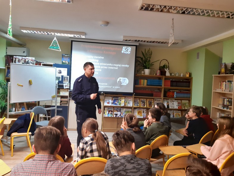 Elbląg, Przed feriami 2020 – policyjne spotkania z uczniami