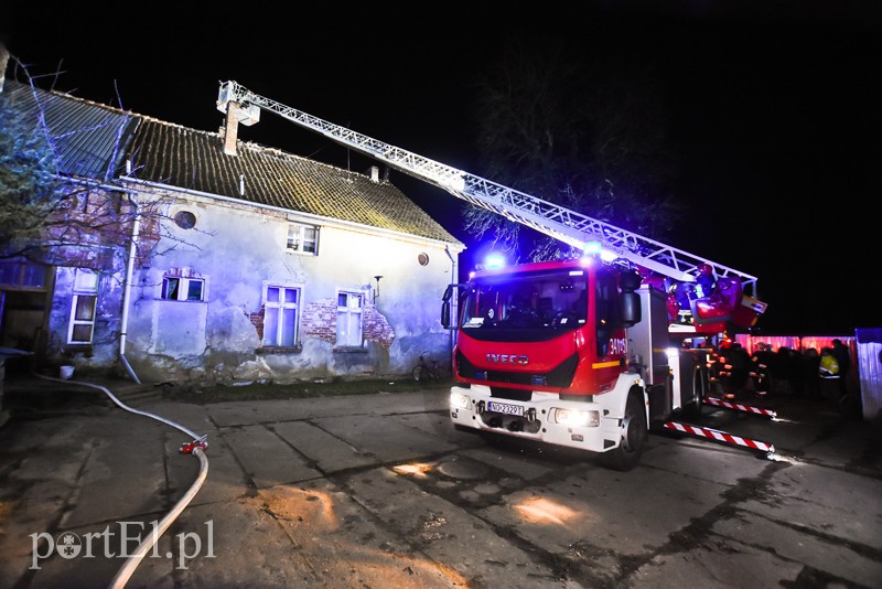 Elbląg, Pożar poddasza w budynku wielorodzinnym w Fiszewie