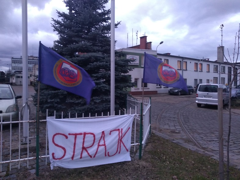 Elbląg, Rozpoczął się strajk w Tramwajach Elbląskich