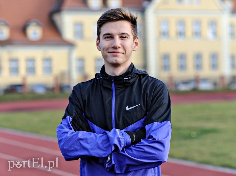 Elbląg, Kacper Lewalski - mistrz Polski, rekordzista Polski na 600m.