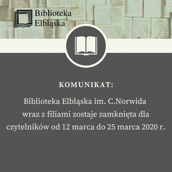 Elbląg, Biblioteka Elblaska zamknięta Elbląg, Biblioteka Elblaska zamknięta