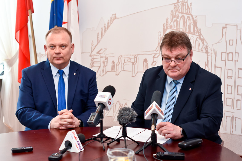 Elbląg, Wiceprezydent Michał Missan i prezydent Elblaga Witold Wróblewski Elbląg, Wiceprezydent Michał Missan i prezydent Elblaga Witold Wróblewski