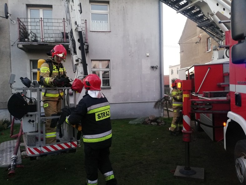 Elbląg, Pożar dachu w Braniewie Elbląg, Pożar dachu w Braniewie