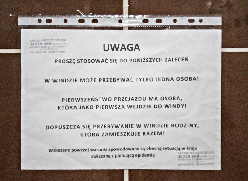 Elbląg, Do windy prosimy pojedynczo Elbląg, Do windy prosimy pojedynczo