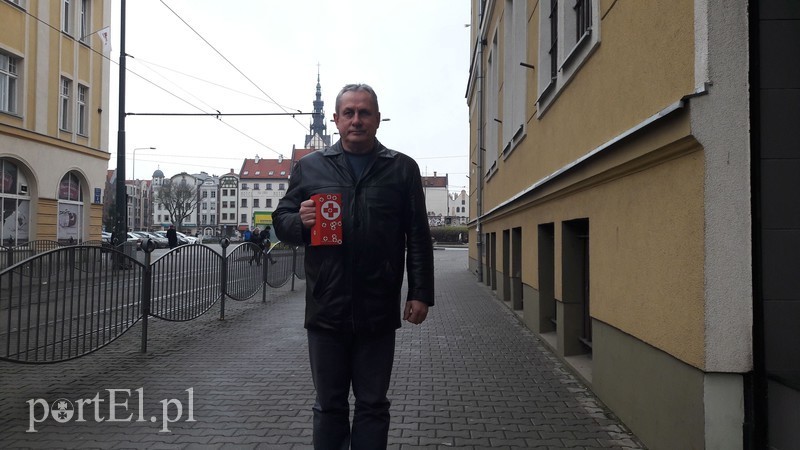 Elbląg, Kazimierz Stańczyk, prezes elbląskiego oddziału PCK apeluje o pomoc Elbląg, Kazimierz Stańczyk, prezes elbląskiego oddziału PCK apeluje o pomoc