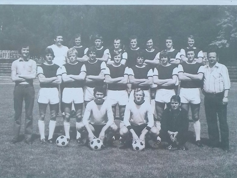 Elbląg, Olimpia Elbląg po awansie do II ligi w 1976r. (ze zbiorów Stanisława Fijarczyka)