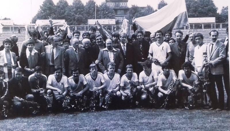 Elbląg, Olimpia Elbląg po awansie do II ligi w 1981r. Elbląg, Olimpia Elbląg po awansie do II ligi w 1981r.