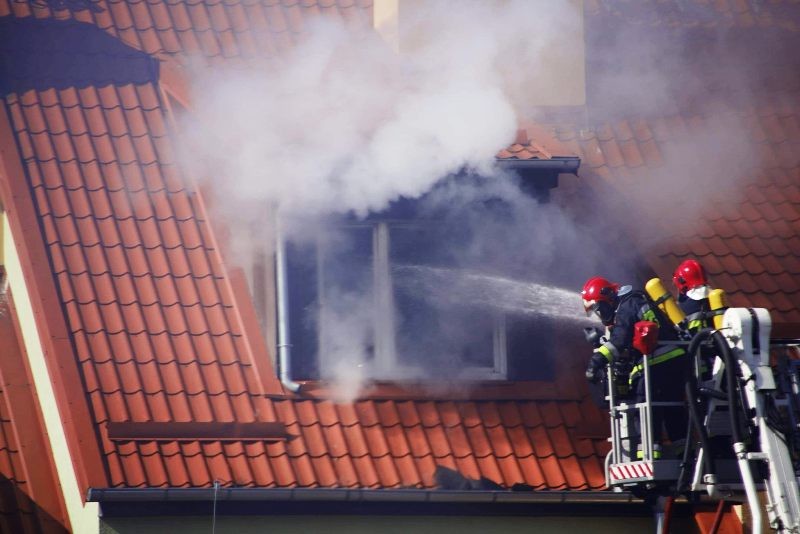 Elbląg, Pożar budynku przy  ul. Matejki w Braniewie