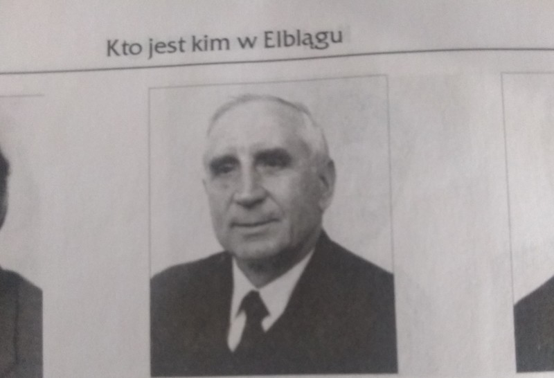 Elbląg, Zdjęcie Jana Witkowskiego pochodzi z publikacji "Kto jest kim w Elblągu" autorstwa Doroty i Jerzego Wcisły, wyd. 1999 r.