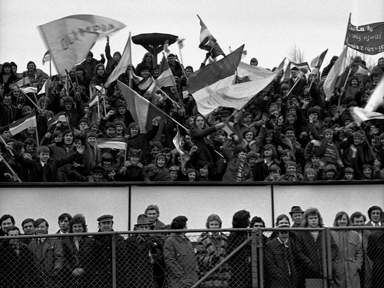 Elbląg, Elbląska piłka nożna z lat 70. na zdjęciach Czesława Misiuka