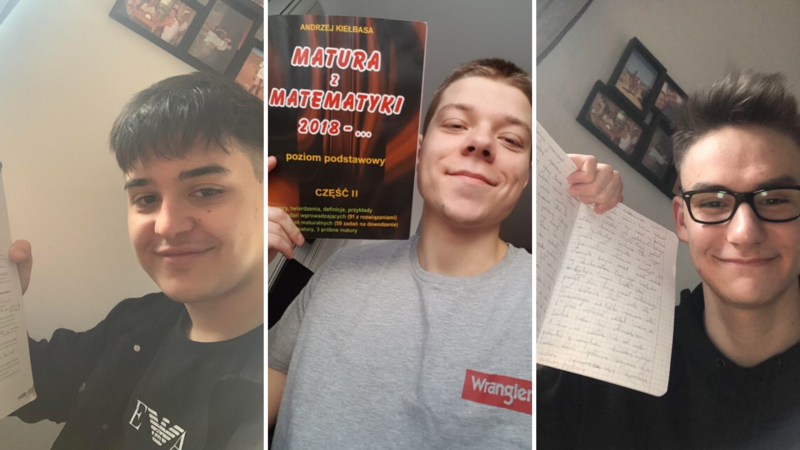 Elbląg, O opinię na temat matur zapytaliśmy uczniów elbląskich szkół. Od lewej: Mateusz Chruszczyk, Marcel Podowski i Krystian Derybowski Elbląg, O opinię na temat matur zapytaliśmy uczniów elbląskich szkół. Od lewej: Mateusz Chruszczyk, Marcel Podowski i Krystian Derybowski