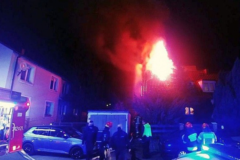 Elbląg, Pożar przy Lubelskiej Elbląg, Pożar przy Lubelskiej