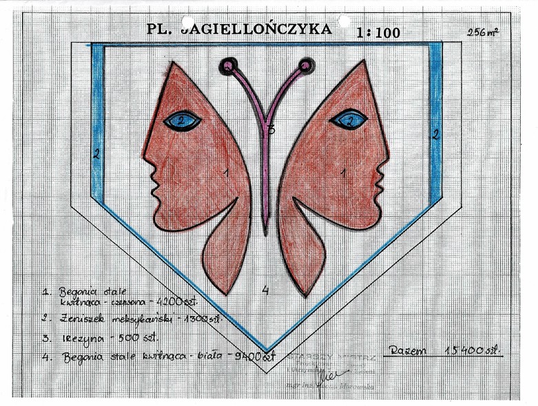 Elbląg, Projekt kwietnika na Placu Kazimierza Jagiellończyka, arch, ZZM w Elblągu Elbląg, Projekt kwietnika na Placu Kazimierza Jagiellończyka, arch, ZZM w Elblągu