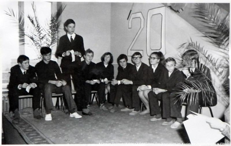 Elbląg, Uczniowiei II LO w roku szkolnym 1969-70