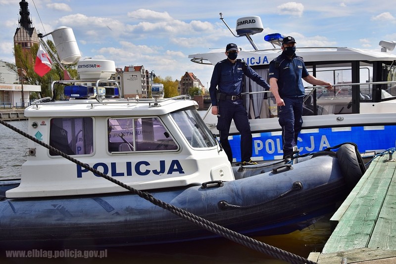 Elbląg, Policja będzie patrolować wody