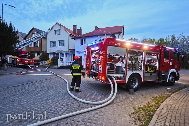 Elbląg, Pożar dachu domu jednorodzinnego przy ul. Warmińskiej