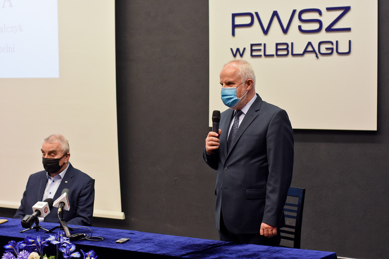 Elbląg, Konferencja z udziałem rektora-elekta, Elbląg, Konferencja z udziałem rektora-elekta,