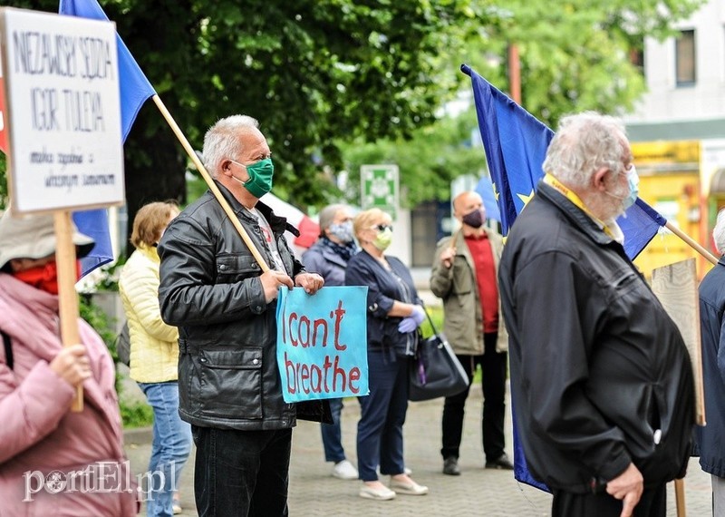 Elbląg, Protestowali w obronie sędziego 