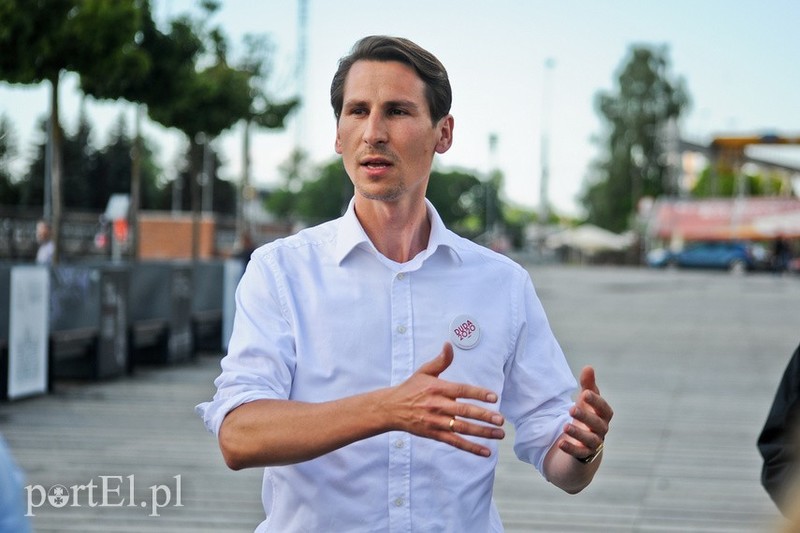 Elbląg, Poseł Kacper Płażyński przekonywał do poparcia Andrzeja Dudy Elbląg, Poseł Kacper Płażyński przekonywał do poparcia Andrzeja Dudy