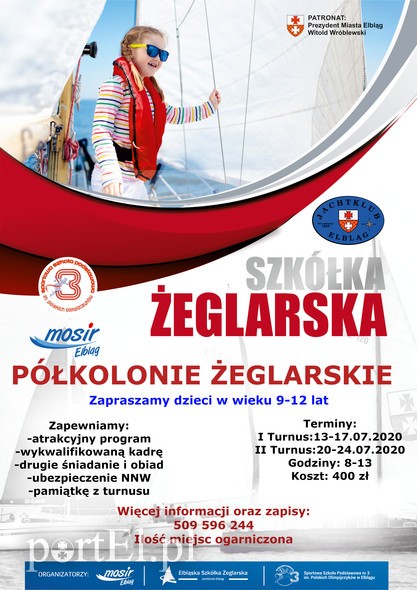 Elbląg, Żeglarskie półkolonie w Elblągu