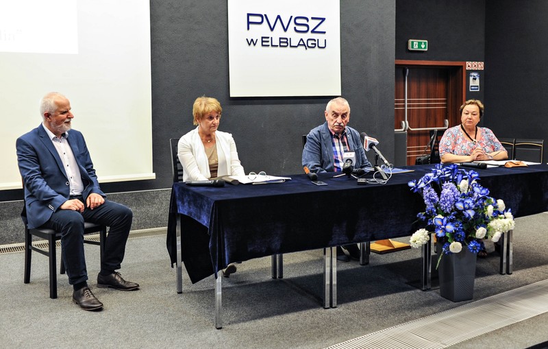 Elbląg, Konferencja prasowa w PWSZ w Elblągu, Elbląg, Konferencja prasowa w PWSZ w Elblągu,