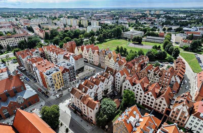 Elbląg, Cztery złote i można popatrzeć na Elbląg z góry