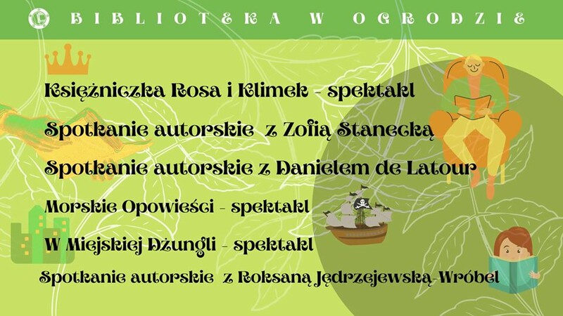 Elbląg, Biblioteka w ogrodzie: spotkania dla najmłodszych Elbląg, Biblioteka w ogrodzie: spotkania dla najmłodszych