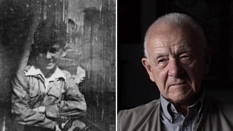 Elbląg, Marek Szandorowski jako 14-letni powstaniec warszawski i obecnie Elbląg, Marek Szandorowski jako 14-letni powstaniec warszawski i obecnie