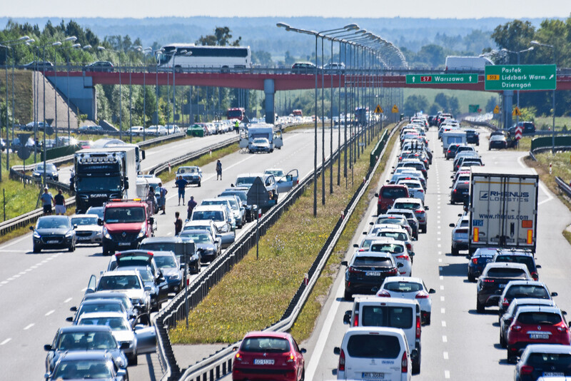 Elbląg, Na S7 są poważne utrudnienia w ruchu,