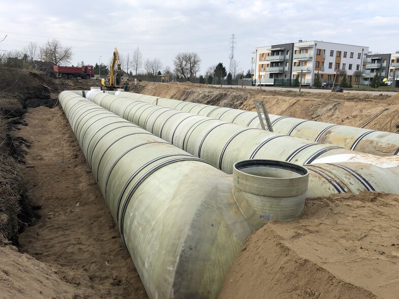 Elbląg, Podziemny zbiornik retencyjny jeszcze przed zasypaniem Elbląg, Podziemny zbiornik retencyjny jeszcze przed zasypaniem