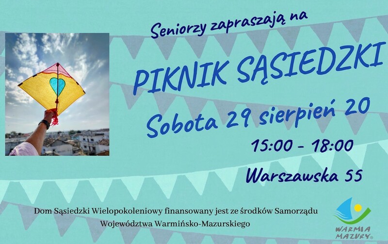 Elbląg, Seniorzy zapraszają na Piknik Sąsiedzki Elbląg, Seniorzy zapraszają na Piknik Sąsiedzki