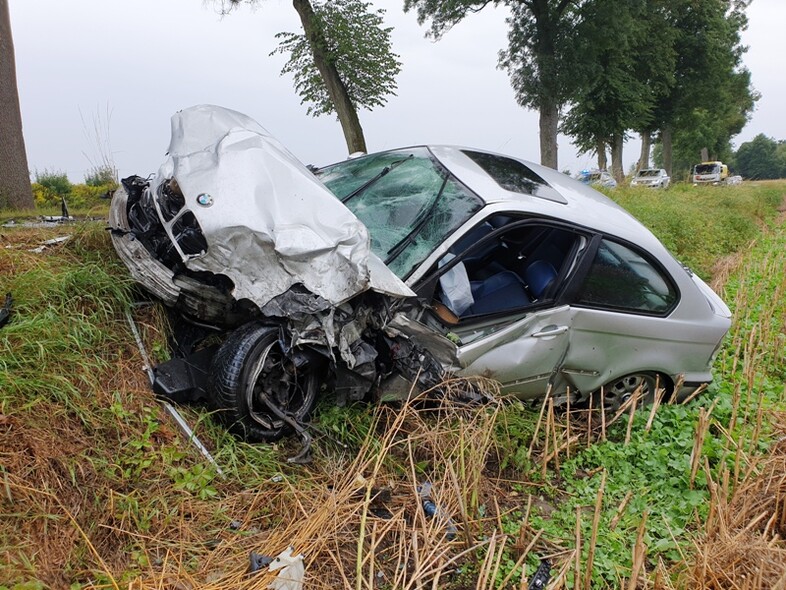 Elbląg, Zderzenie trzech pojazdów w powiecie braniewskim Elbląg, Zderzenie trzech pojazdów w powiecie braniewskim