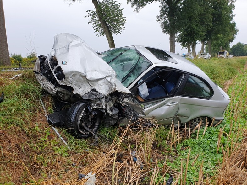 Elbląg, Zderzenie trzech pojazdów w powiecie braniewskim