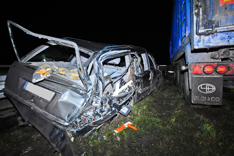 Elbląg, Zderzenie ciężarówki z mercedesem na trasie S7