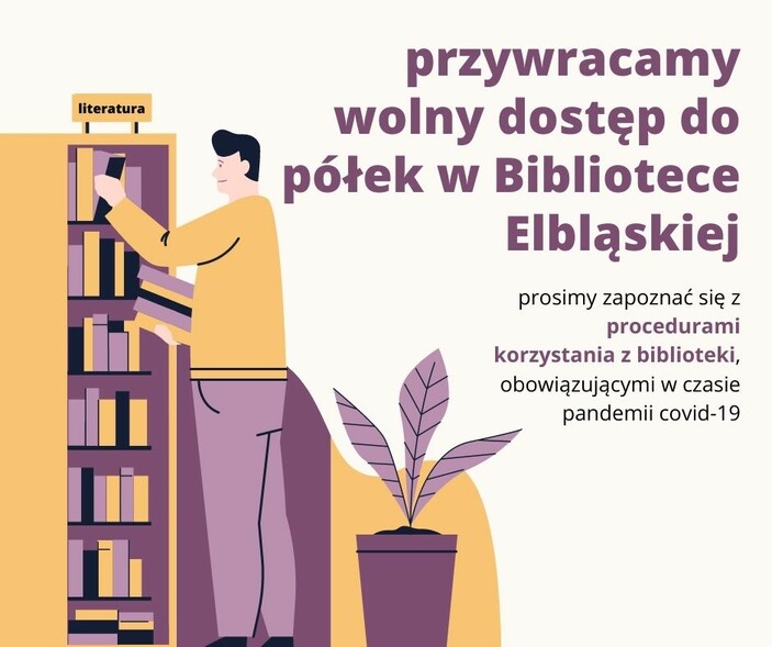 Elbląg, Biblioteka przywraca dostęp do półek z książkami Elbląg, Biblioteka przywraca dostęp do półek z książkami