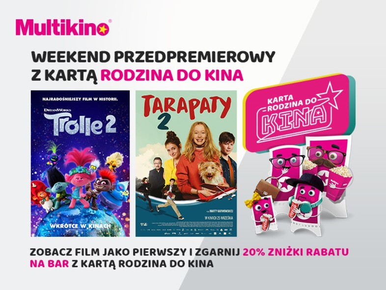 Elbląg, Multikino: Trolle 2" i "Tarpaty2"