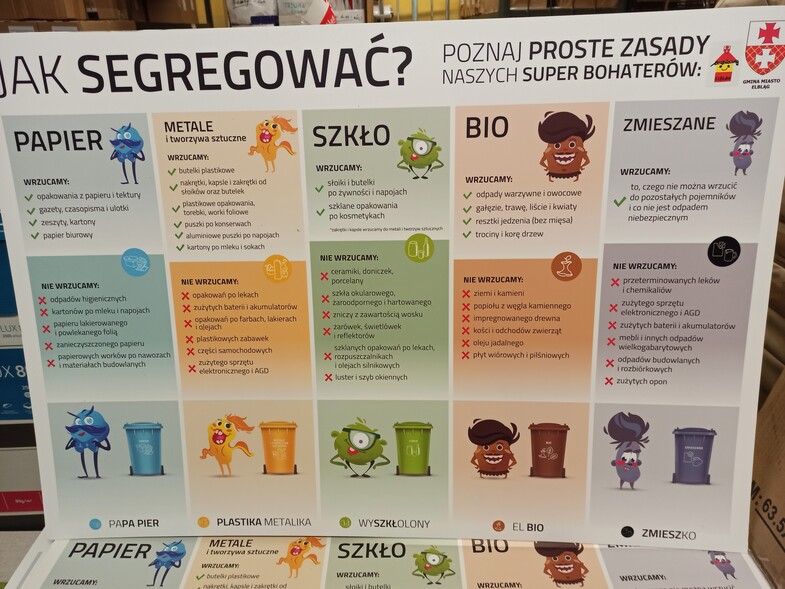 Elbląg, O dobrej segregacji odpadów