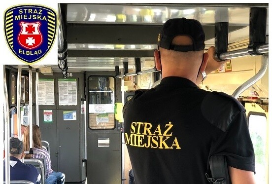 Elbląg, Strażnicy kontrolują transport publiczny Elbląg, Strażnicy kontrolują transport publiczny