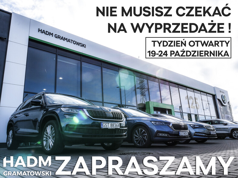 Dni Otwarte 19-24 października w salonach Skody i Citroena HADM Gramatowski w Elblągu